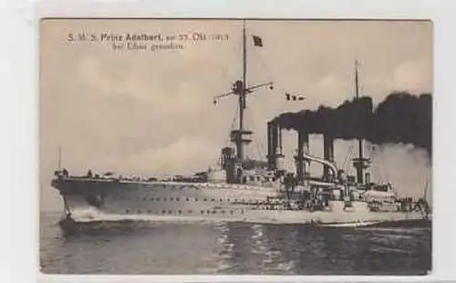 24011 Ak Kriegsschiff S.M.S. Prinz Adalbert um 1915