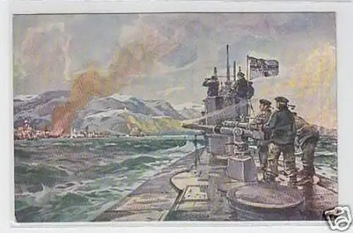 19236 Ak Deutsches U Boot im Eismeer um 1917