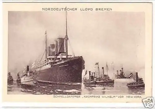 23028 Ak Schnelldampfer "Kronprinz Wilhelm" um 1920