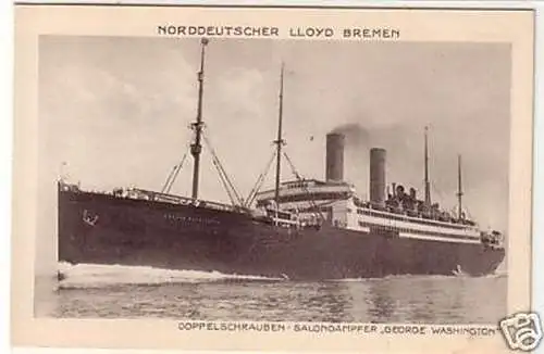 23041 Ak Salondampfer "George Washington" um 1920