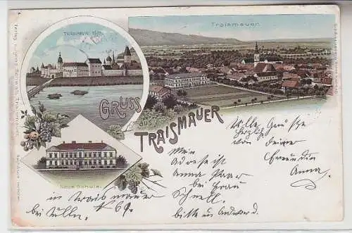 68667 Ak Lithographie Gruß aus Traismauer 1900