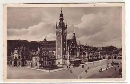 17197 Ak Danzig Hauptbahnhof um 1930