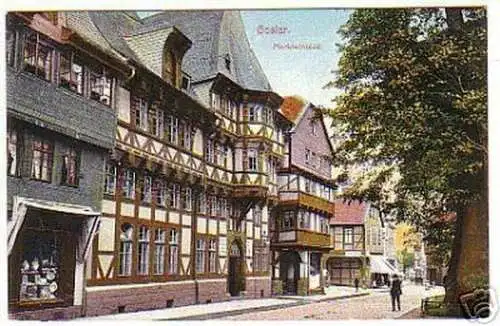 13495 Ak Goslar am Harz Marktstrasse um 1910