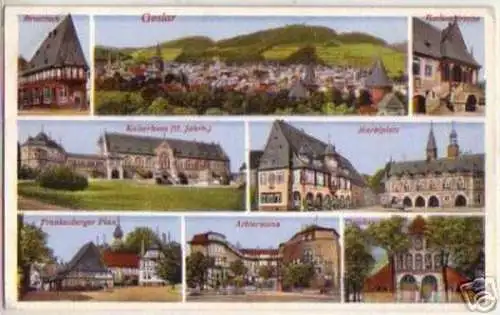 13293 Mehrbild Ak Goslar Brusttuch usw. 1936