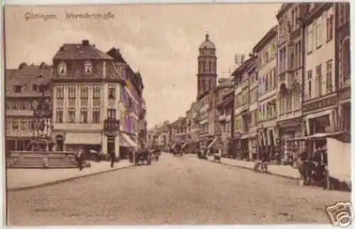 15537 Ak Göttingen Weenderstraße um 1910