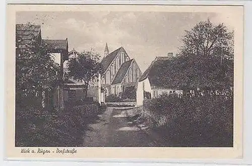 23578 Ak Wiek auf Rügen Dorfstrasse 1937