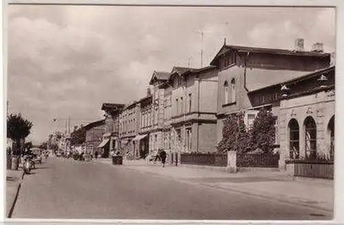 42416 Ak Waren Müritzsee Straße der Freundschaft 1958