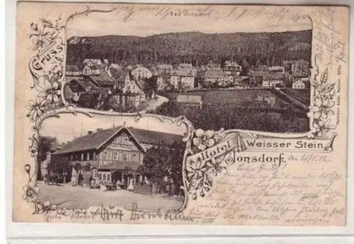 59841 Mehrbild Ak Gruß aus Jonsdorf Hotel Weisser Stein 1902