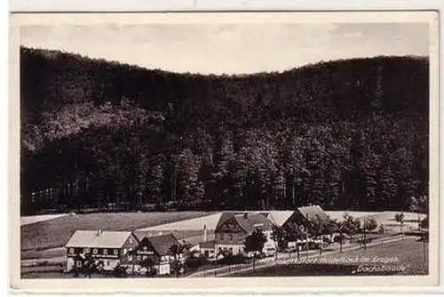 53673 Ak Höhenluftkurort Heidelbach im Erzgebirge Gasthaus "Dachsbaude" 1941