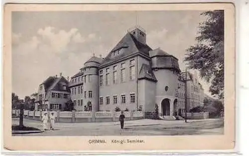 17543 Ak Grimma königliches Seminar 1927