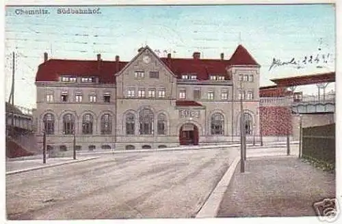 17065 Ak Chemnitz Südbahnhof 1910