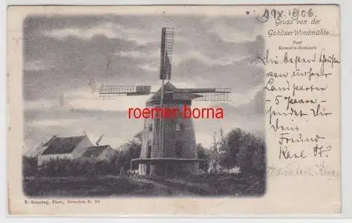 81819 Ak Gruß von der Gohliser Windmühle 1906