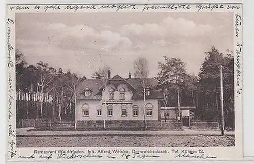 62632 AK Dornreichenbach Tel. Kühren 13, Restaurant Waldfrieden Inh. Weiske 1928