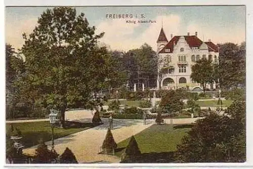 35459 Ak Freiberg in Sachsen König Albert Park 1907