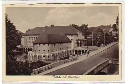 36170 Ak Döbeln in Sachsen Stadtbad 1938