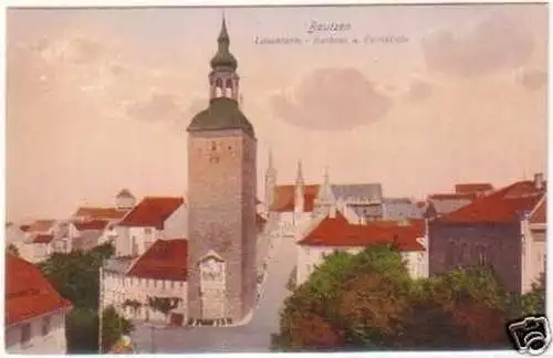 25975 AK Bautzen Lauenturm Rathaus Petrikirche 1916