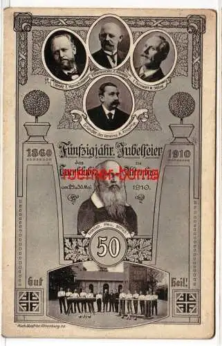 79429 Mehrbild Ak 50jährige Jubelfeier des Turnklubs zu Altenburg 1910