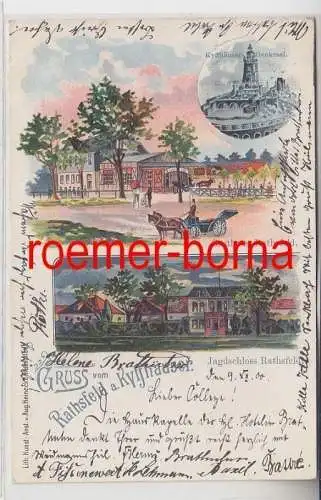 74920 Mehrbild Ak Gruß vom Gasthaus Rathsfeld am Kyffhäuser 1900