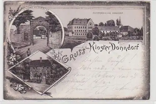 71862 Ak Lithographie Gruss aus Kloster Donndorf 1898