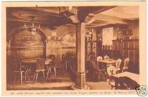 23912 Ak Weimar Gasthaus zum weißen Schwan um 1930