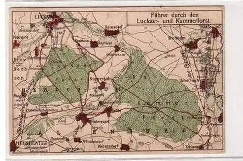 36409 Ak Führer durch den Luckaer- und Kammerforst 1911