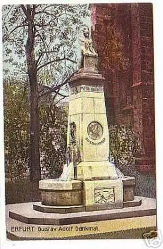 11433 Ak Erfurt Gustav Adolf Denkmal um 1910