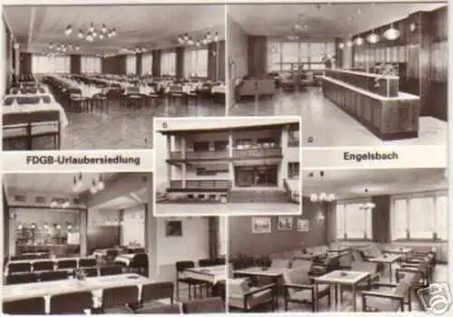 12172 Mehrbild Ak FDGB Urlaubersiedlung Engelsbach 1985