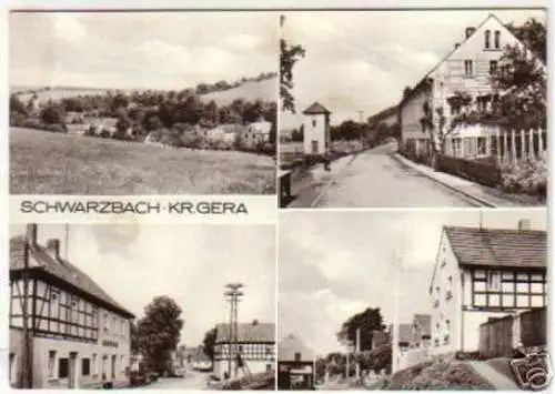 12787 Mehrbild Ak Schwrzbach Kreis Gera 1977