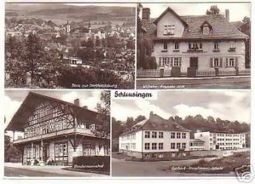 10827 Mehrbild Ak Schleusingen Gerhart Hauptmann Schule