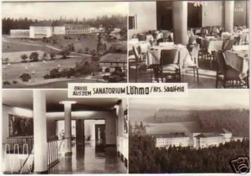 11922 Mehrbild Ak Gruß aus dem Sanatorium Löhma 1976