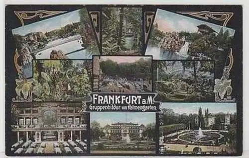 51840 Ak Frankfurt am Main Gruppenbilder vom Palmengarten um 1910