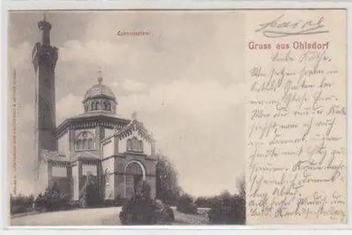 47369 Ak Gruß aus Ohlsdorf Crematorium 1899