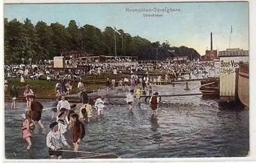 05087 Ak Neumühlen Oevelgönne Strandleben um 1907