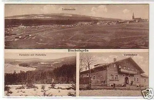 29564 Mehrbild-Ak Bischofsgrün Vereinshaus usw. um 1920