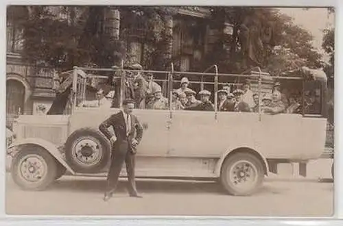 54476 Foto Ak Münchner Fremden Rundfahrten um 1930