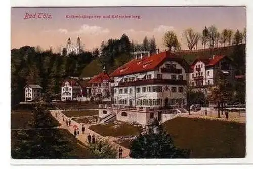 56719 Ak Bad Tölz Kolberbräugarten und Kalvarienberg um 1910