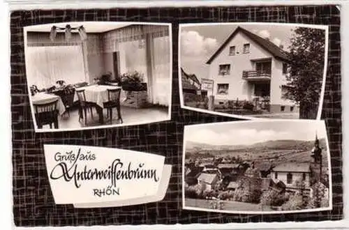 55473 Mehrbild Ak Gruß aus Unterweissenbrunn Rhön 1969