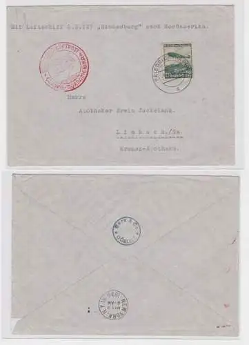 69720 Zeppelinpost Deutsche Luftpost Europa - Nordamerika 1936 LZ 129 Hindenburg