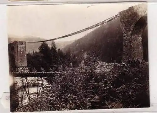 52753 Foto Zerstörte Brücke Karpathen in Rumänien 1. Weltkrieg um 1915