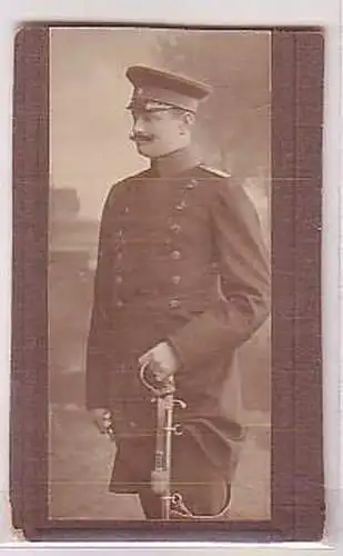 26659 Foto Soldat Sachsen mit Säbel um 1910