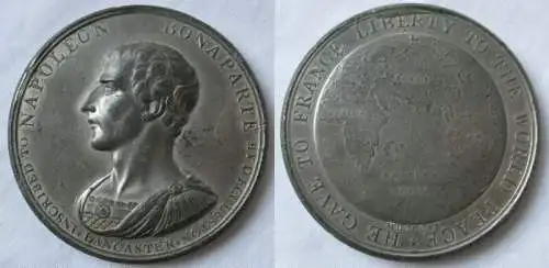 Medaille Napoleon Bonaparte Befreiungskriege Frieden von Amiens 1802 (117822)