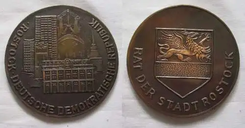 DDR Medaille Ehrengabe Rat der Stadt Rostock (151572)