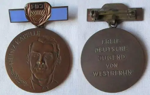 DDR Heinz Kapelle Medaille der FDJ Westberlins Bronze Bartel 1 Nr. 73a (135744)