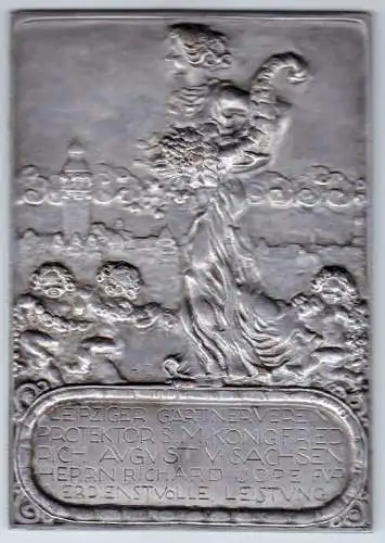 grosse Plakette Leipziger Gärtnerverein um 1910