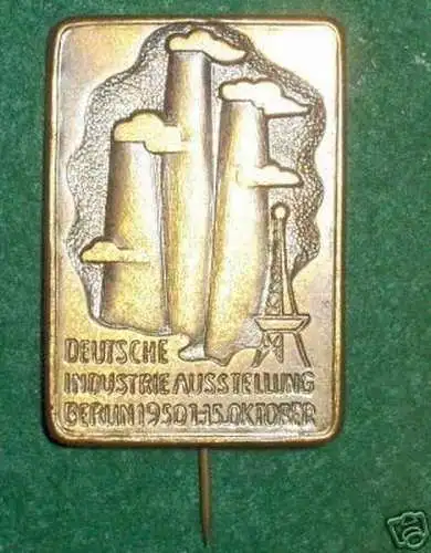 DDR Abzeichen deutsche Industrieausstellung Berlin 1950