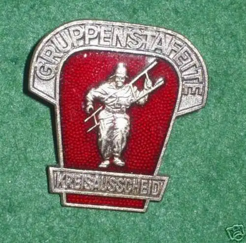 rares DDR Feuerwehr Abzeichen Gruppenstafette