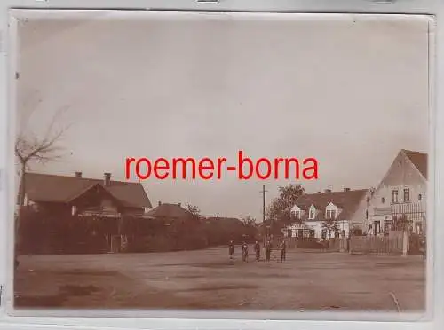 73027 Original Foto Röderau Dorfansicht um 1930