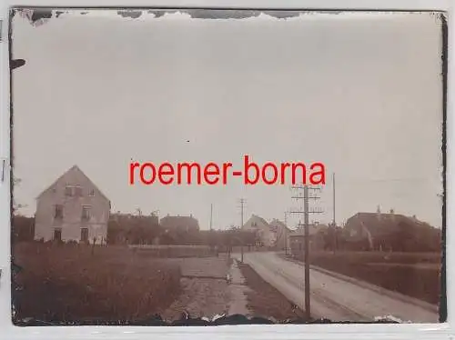 76696 Original Foto Röderau Strassenansicht um 1930