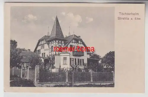 67046 Ak Strehla an der Elbe Töchterheim 1909