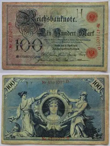 100 Mark Reichsbanknote 17.4.1903 Rosenberg 20 (121766)